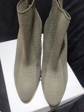 Booties in Olive Green